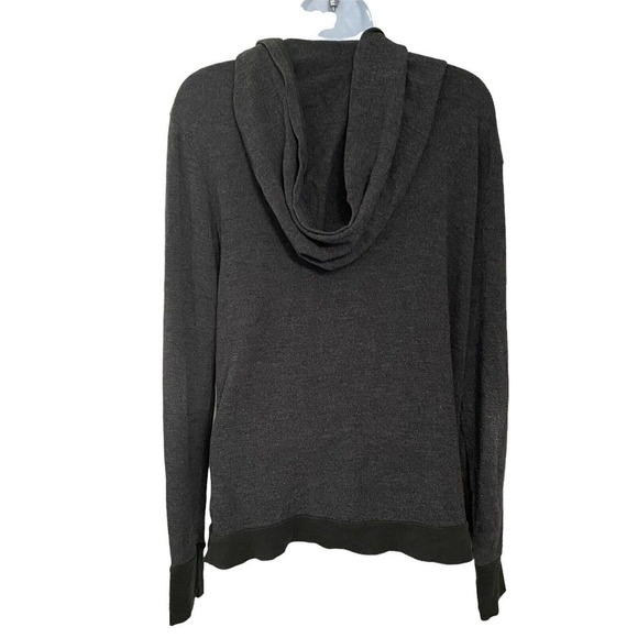 WILDFOX Gray Black Pullover Hoodie With Gold Optic Graphic Print Size Small - Picture 3 of 8